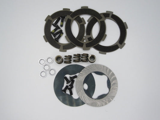 Triple Grip clutch rebuild kit components on white